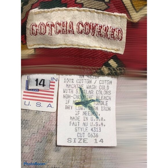 Gotcha Covered Women's Size 14 Skirt Midi Red Good Preowned Condition - Picture 3 of 10